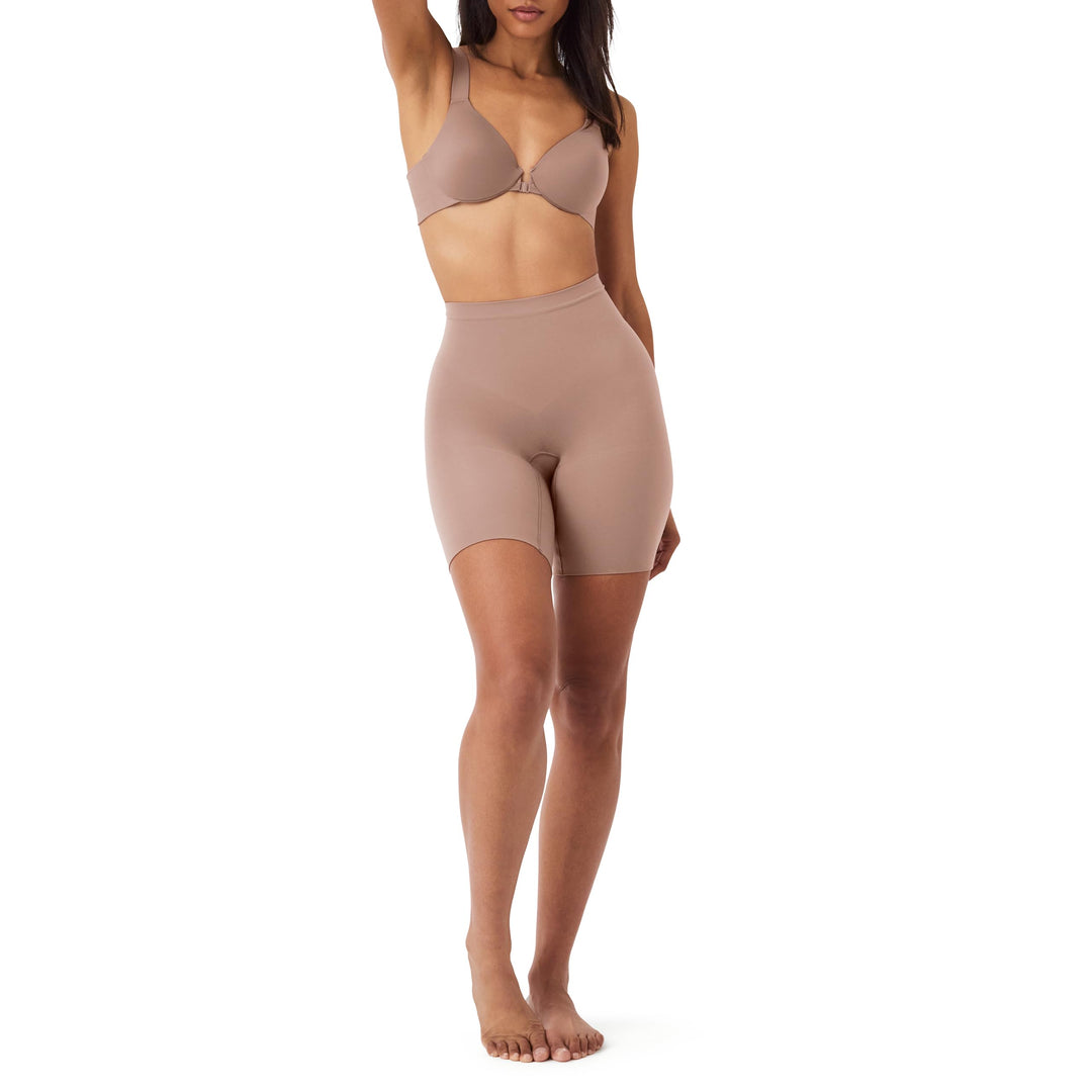Spanx Damen Power Short Waist Shapewear 2X Waist Shapewear Café Au Lait, 2X Waist Shapewear Café Au