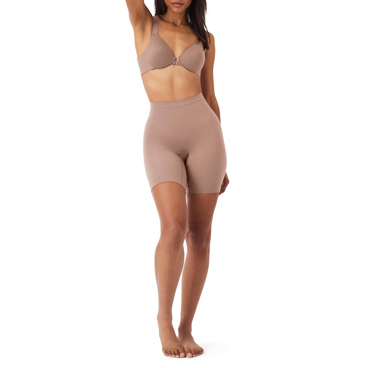 Spanx Damen Power Short Waist Shapewear 2X Waist Shapewear Café Au Lait, 2X Waist Shapewear Café Au