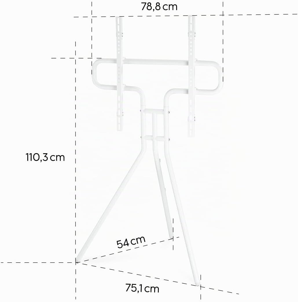 Hama TV Ständer im Staffelei Design (stabiler Fernsehständer für 37-75 Zoll, höhenverstellbarer TV S