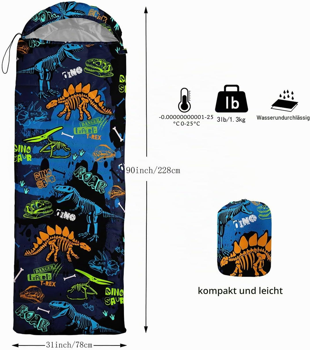 HOSIMA Schlafsäcke,Kaltwetter-Mumienschlafsack für Jungen,Mädchen,Wasserdicht,Herren für warmes Camp