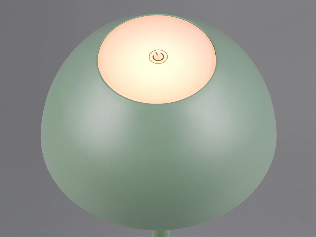 2er SET Akku Tischlampen Grün ohne Kabel für Innen & Aussen, 30cm klein, Grün