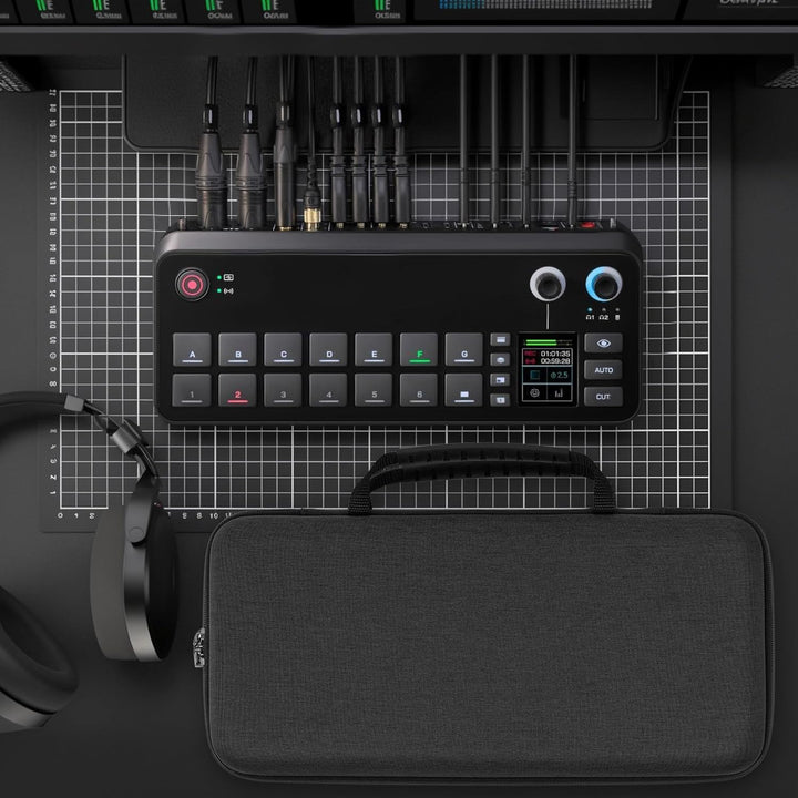 Geekria Tragetasche für Audio-Schnittstelle, kompatibel mit RØDE RØDECaster Video, EVA-Hartschale, t