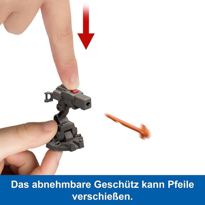 Mattel Jurassic World: Die Wiedergeburt Fahrzeug mit 1 menschlichen Figur und 1 Dinosaurier-Figur, L