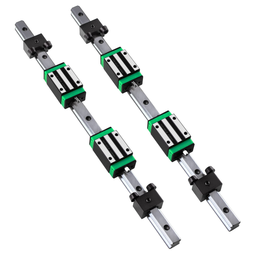 CNCMANS HGH20/HGR20 Linearführung 2 Stücke HGR20 800mm linearschiene mit 4 Stücke Begrenzungsblock u