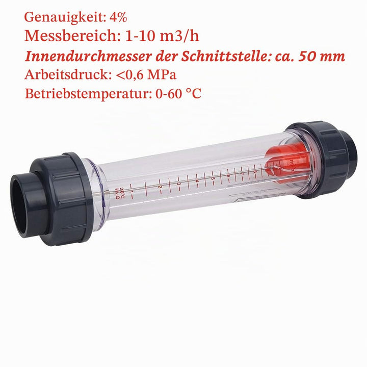 Kunststoff-Flüssigkeitsdurchflussmesser, Rohrtyp 1-10 m³/h, hohe Genauigkeit LZS-40 (D) Wasserdurchf