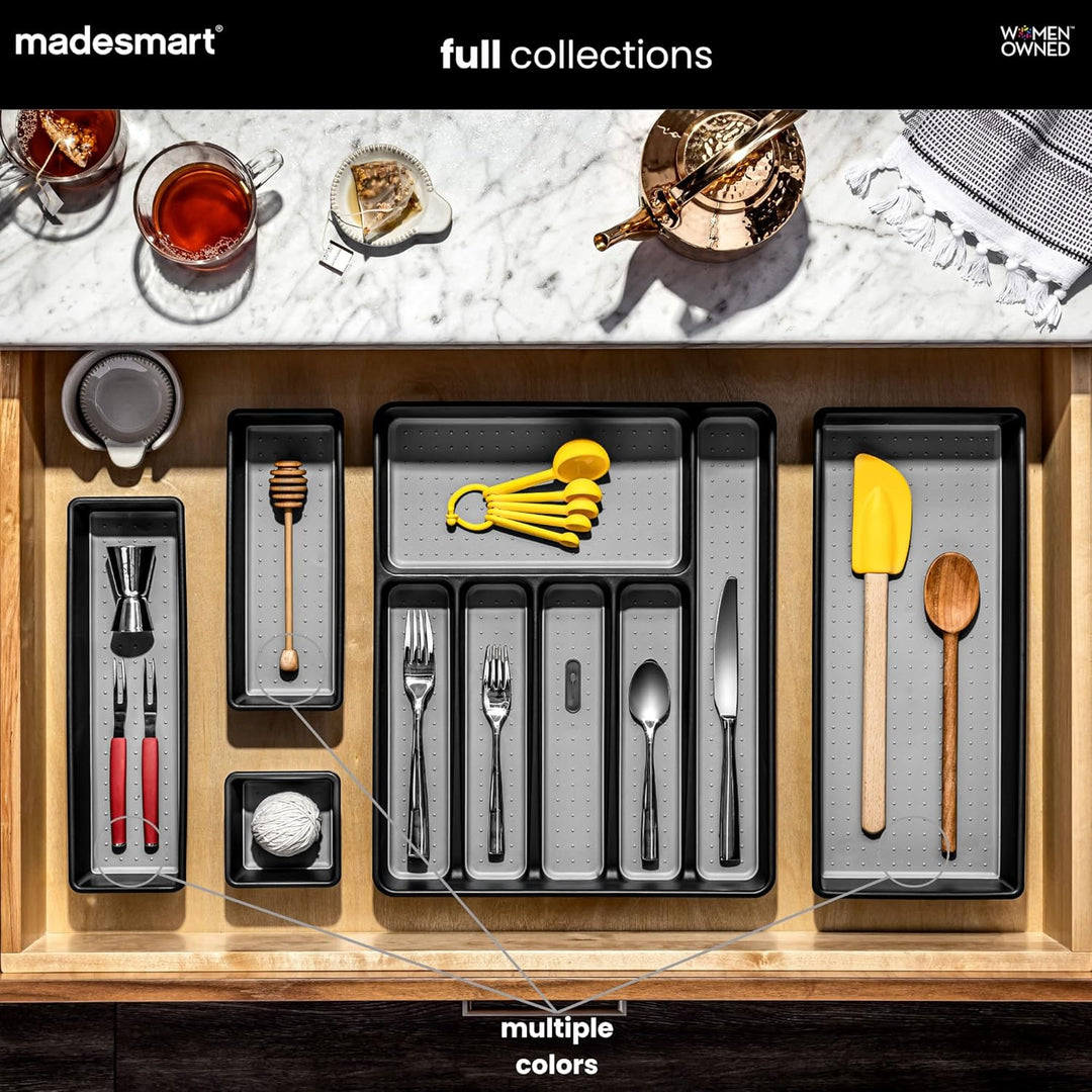 madesmart Tablett, 3er-Set, weiss, Premiumweiss, Premiumweiss