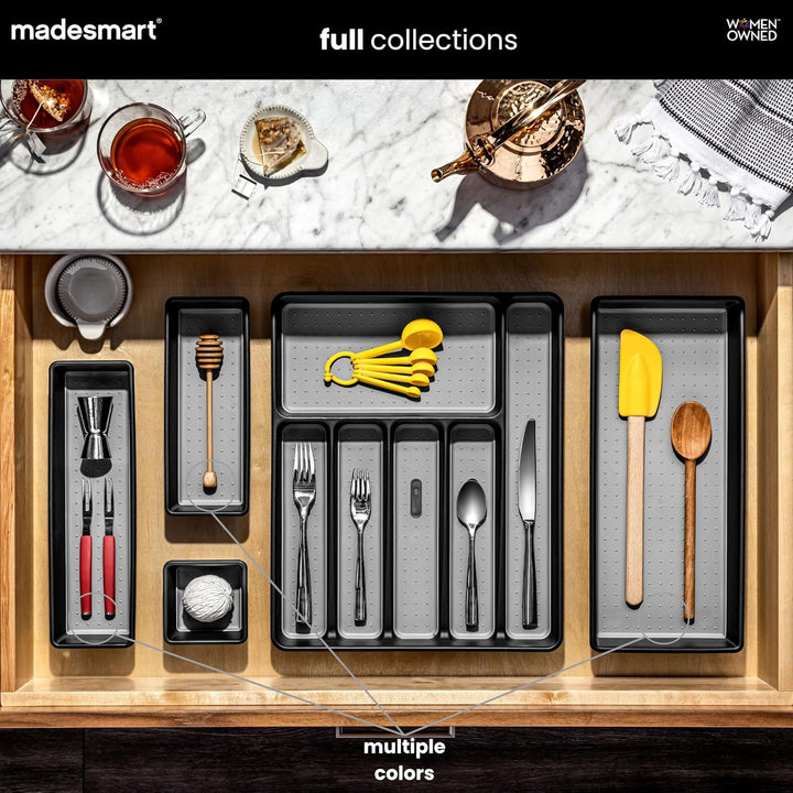 madesmart Tablett, 3er-Set, weiss, Premiumweiss, Premiumweiss