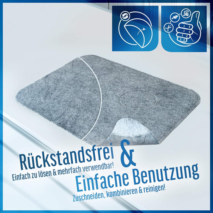 HomeProtect® | Schmutzfangmatte - Türmatte SUPERDÜNN 2 mm, Selbstklebende Fussmatte, Schuhmatte, Fus