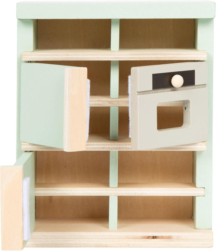 small Foot Puppenhausmöbel Set, detailreiches Möbelset mit hohem sichtbaren Holzanteil, Ausstattung