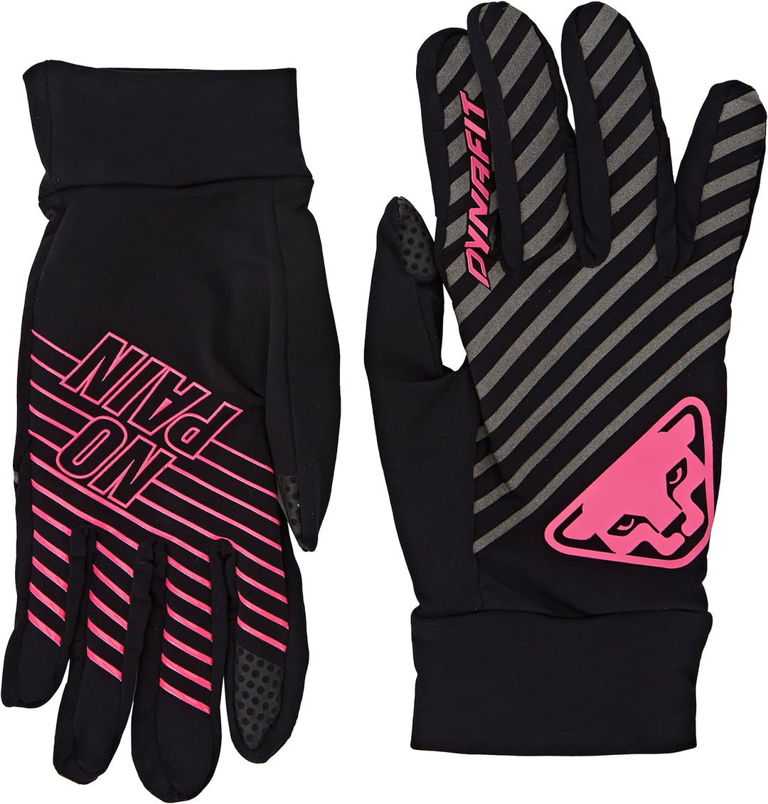 DYNAFIT Alpine Reflective Handschuhe Fingerhandschuhe Schwarz / Rosa (Black Out Pink Glo/6070) Einhe