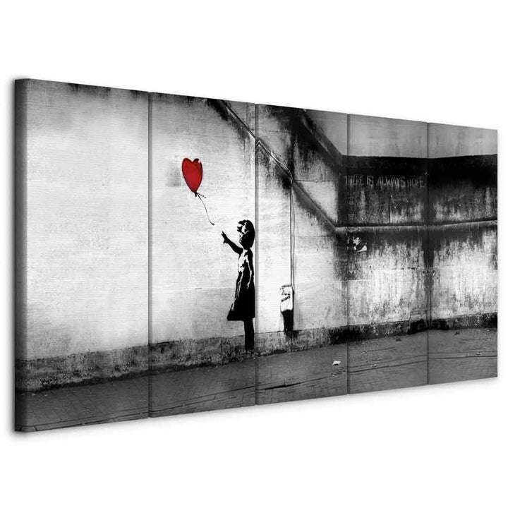 murando Akustikbild Banksy 150x60 cm Bilder Akustikschaum Hochleistungsschallabsorber Schallschutz L