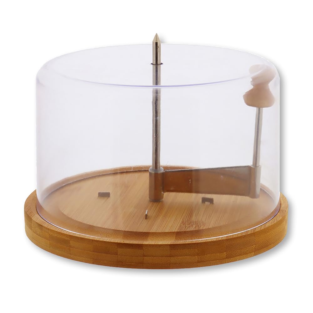 Kesper | Käsehobel mit Haube | Bambus | ø 21 cm | für "Tete de moine" Käse