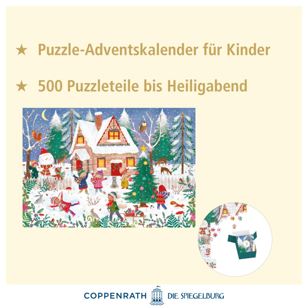 Puzzle-Adventskalender – Fröhliche Winterzeit, Kalender