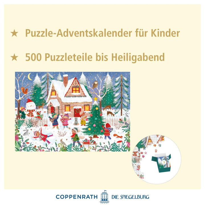 Puzzle-Adventskalender – Fröhliche Winterzeit, Kalender