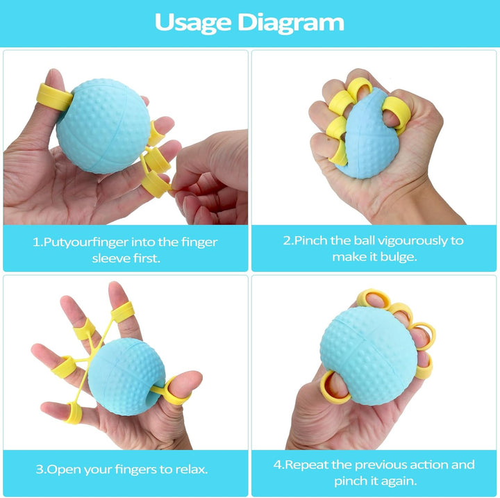 Grip Strength Trainer Ball mit Rutschfester Oberfläche Finger, Handgriffe für Krafttraining, multifu