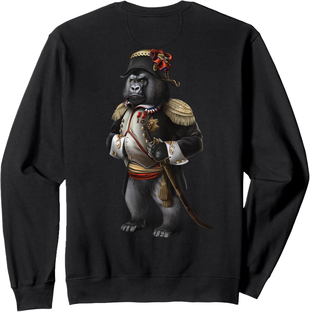 Gorilla als Kaiser Napoleon Bonaparte aus Frankreich Sweatshirt