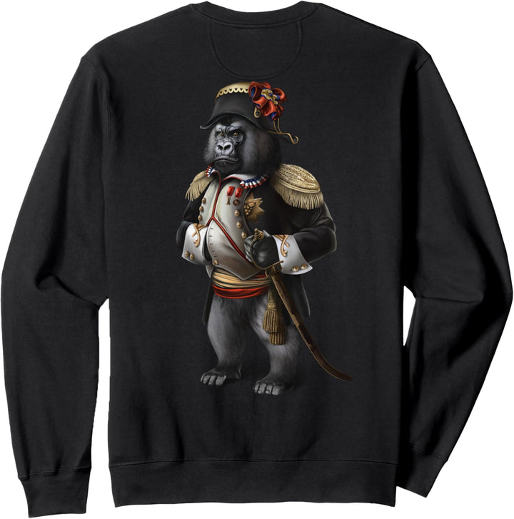 Gorilla als Kaiser Napoleon Bonaparte aus Frankreich Sweatshirt