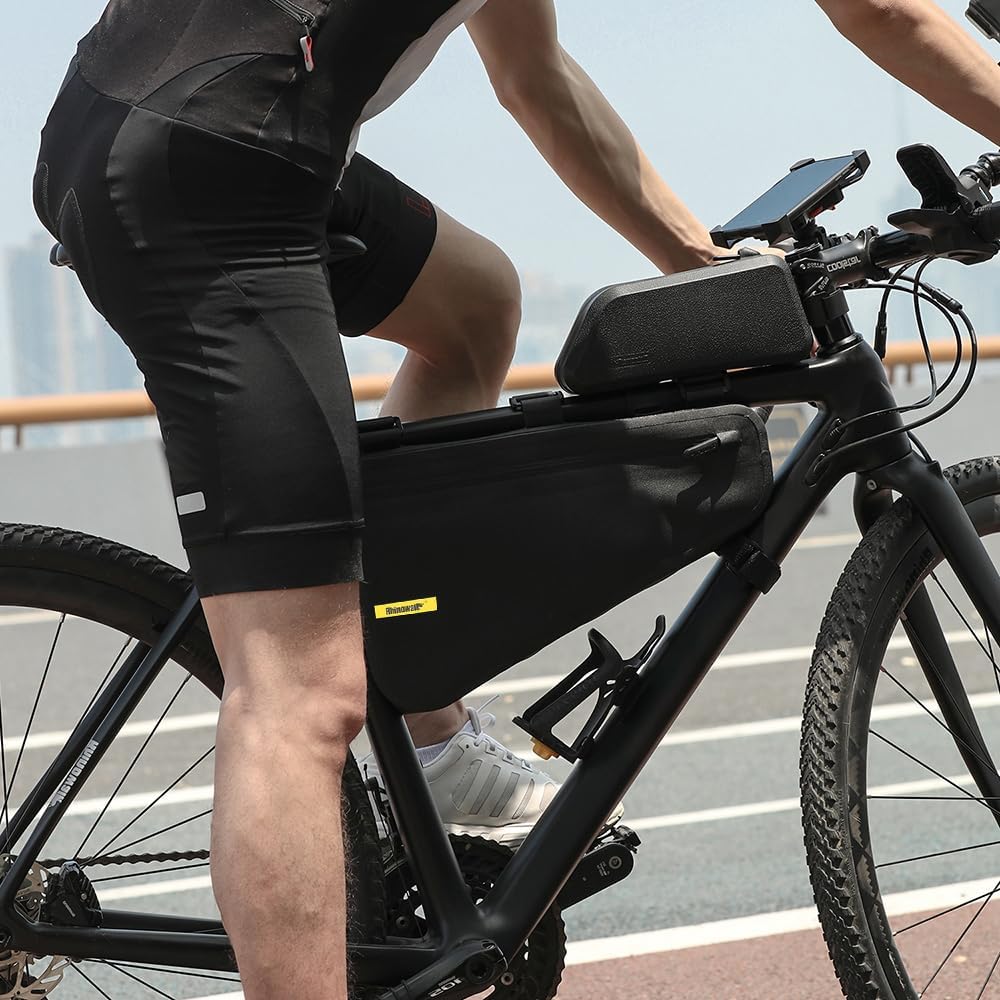 Rhinowalk Fahrrad Rohrtasche Rahmentasche Triangeltasche Wasserdicht Dreieck Fahrradtasche für Mount