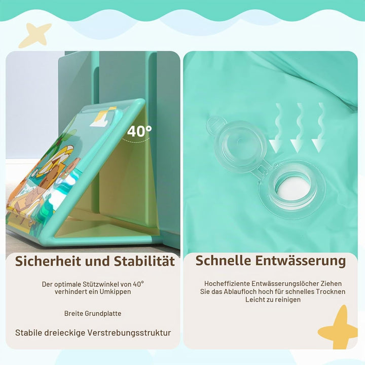 Baby Badewanne Gross Faltbar, Multifunktionale Tragbare Babywanne für 0-8 Jahre, Kinderbadewanne Mob