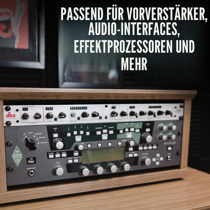 Gator Frameworks Elite Furniture Series Desktop 4U Studio Rack, Ahorn Natur (GFW-ELITERK-4U-MPL)
