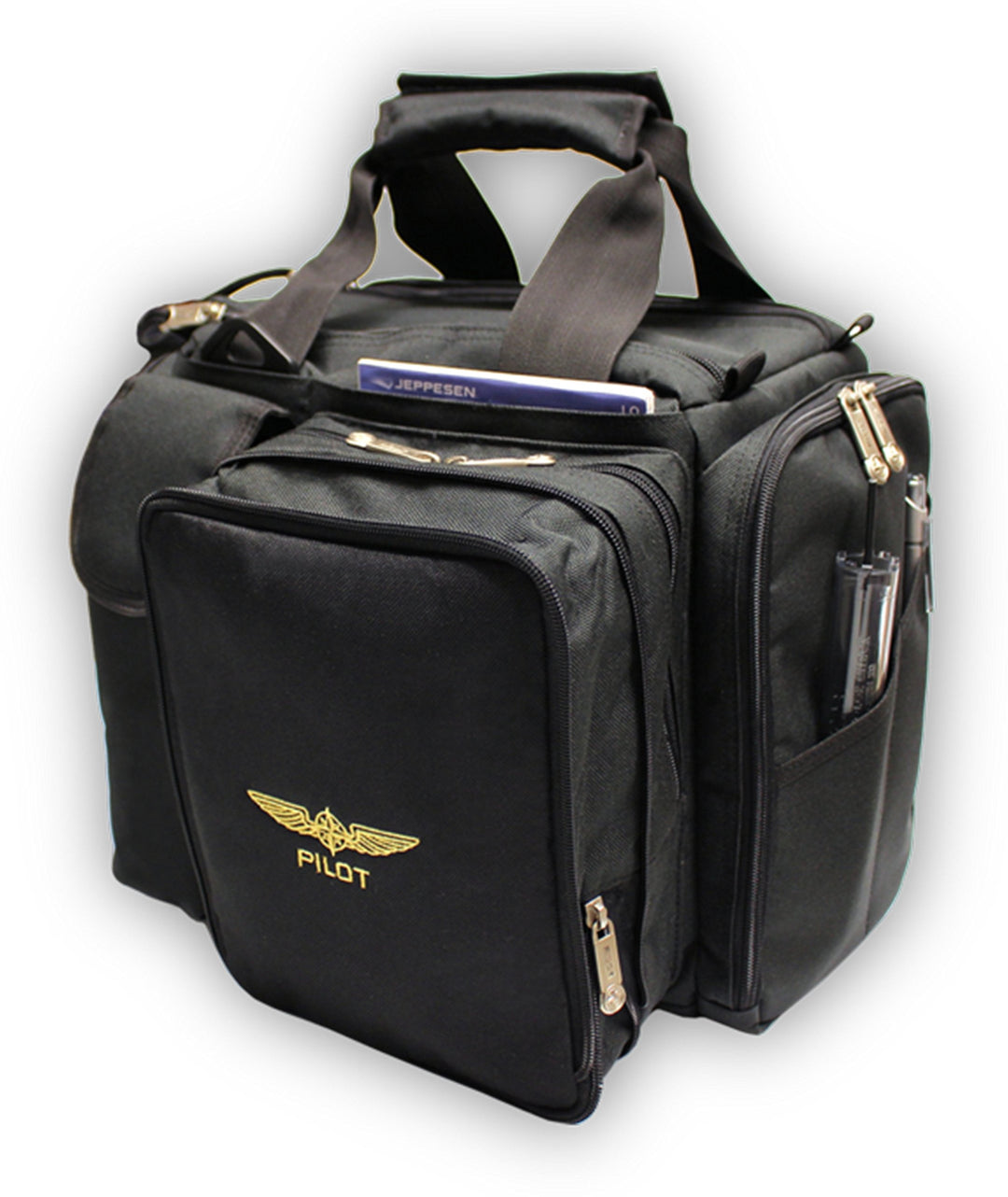 Design4Pilots - Pilotentasche "Crosscountry" für Überlandflüge und Tagesausflüge, schwarz
