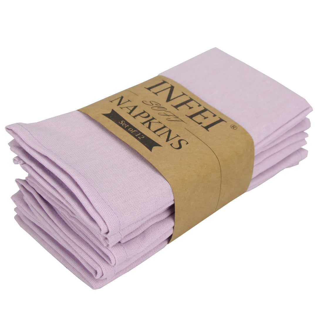 weich Polyester -Leinen gemischt Abendessen Cloth Servietten, 12 Stück (40 x 40 cm), für Veranstaltu