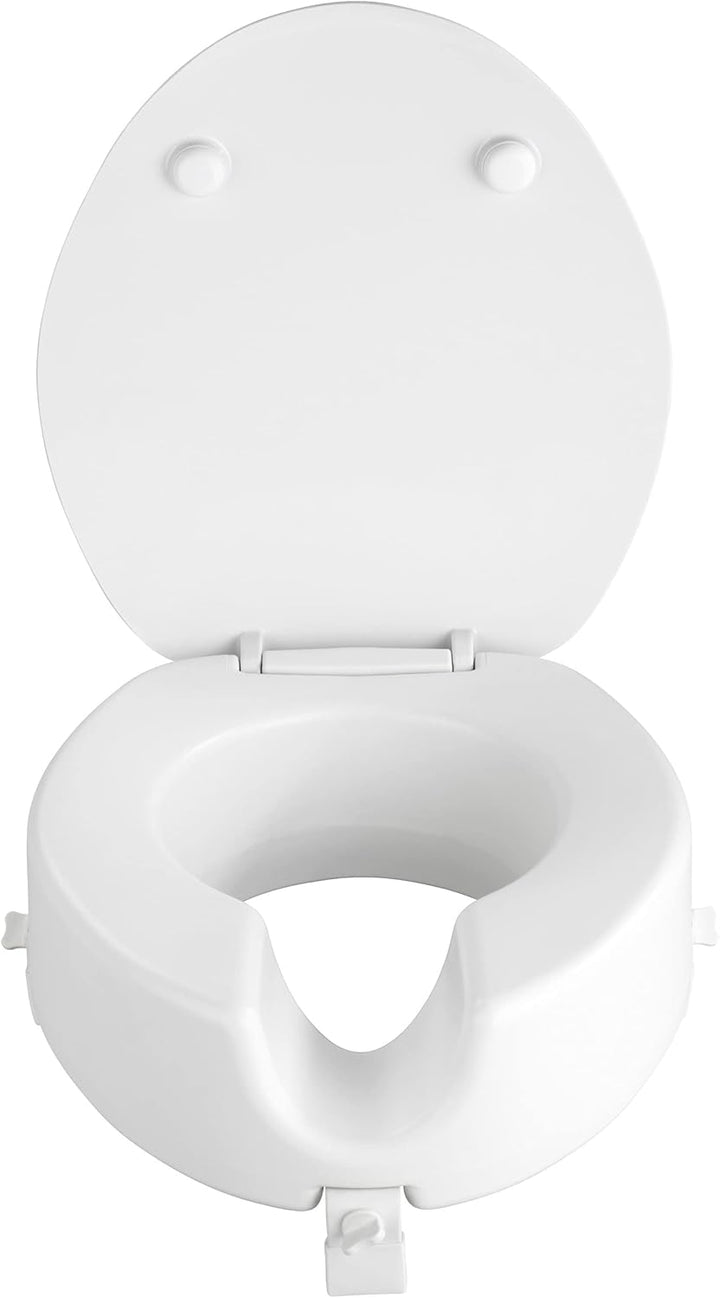 WENKO Premium WC-Sitz Secura - mit Easy-Close Absenkautomatik, Duroplast, 41.5 x 19 x 44 cm, Weiss