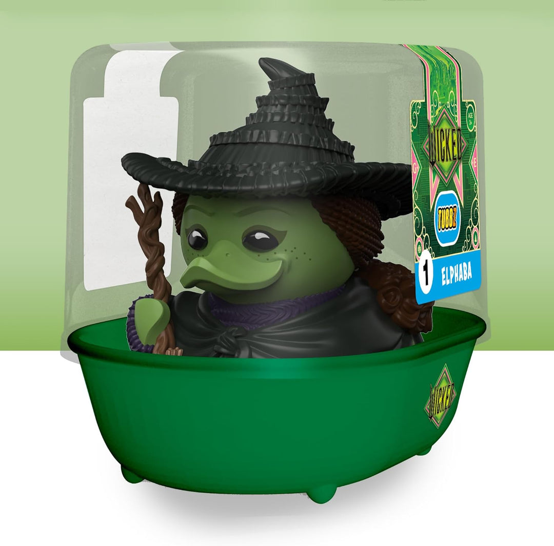 TUBBZ Erstausgabe: Wicked - Elphaba Thropp als Cosplaying-Gummiente Vinylfigur Elphaba Thropp (Batht