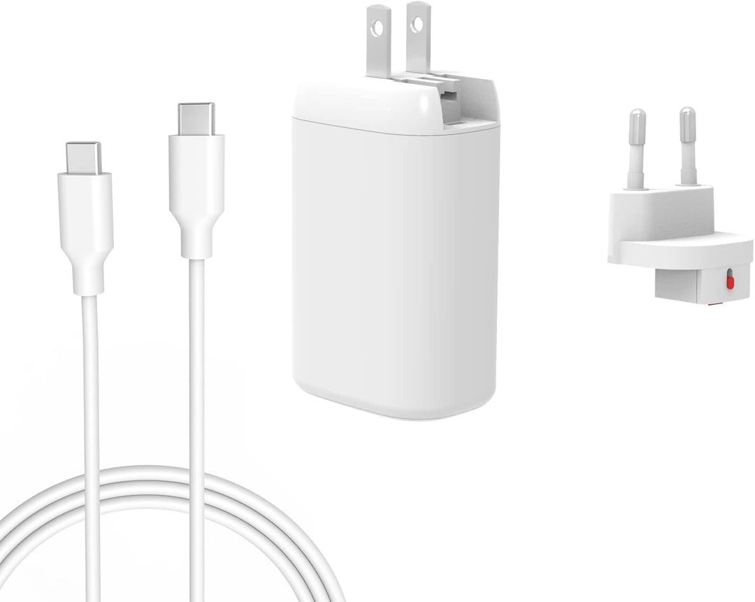 PD 65W USB-C 3 Ports Reisen USA EU Netzteil für MacBook Air/Pro 13" 2021 2020 2019,Lenovo ThinkPad Y
