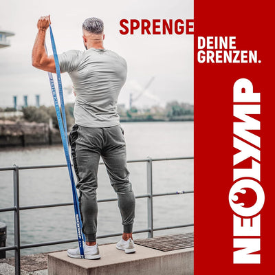 NEOLYMP Premium Fitnessbänder + E-Book mit über 100 Übungen | Resistance Bands | Terra Band | Resist