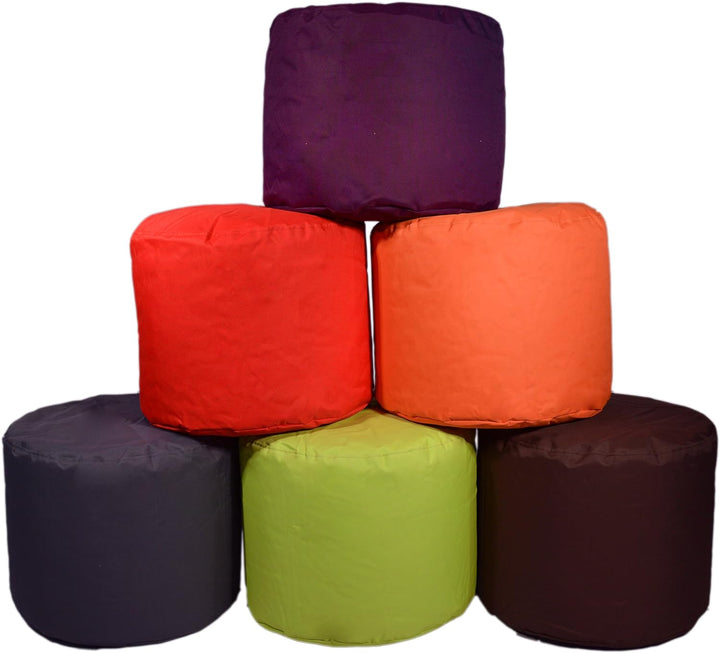 Kinzler S-10118/50 Sitzhocker rund, ca. Ø50 x H40 cm, Outdoor &amp; Indoor, Sitzsack in vielen verschied