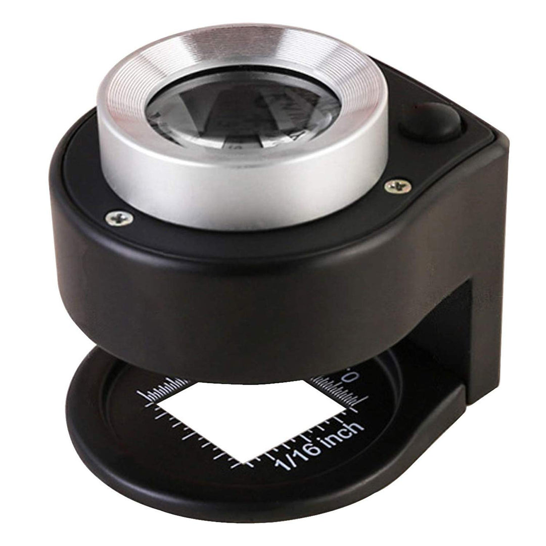 Lupe mit Licht Leselupe, Huttoly Lupe mit 12 Led Licht 30X Handlupe Beleuchtet zum Lesen,105mm gross