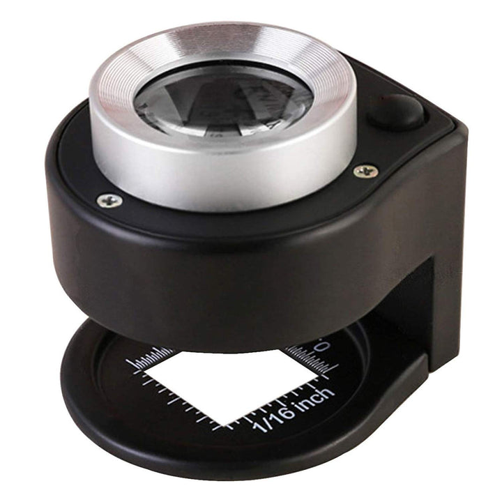 Lupe mit Licht Leselupe, Huttoly Lupe mit 12 Led Licht 30X Handlupe Beleuchtet zum Lesen,105mm gross