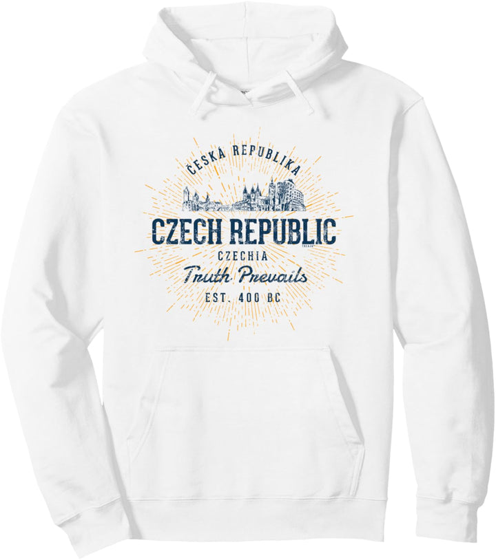 Czech Republic Retro Stil Vintage Tschechische Republik Pullover Hoodie