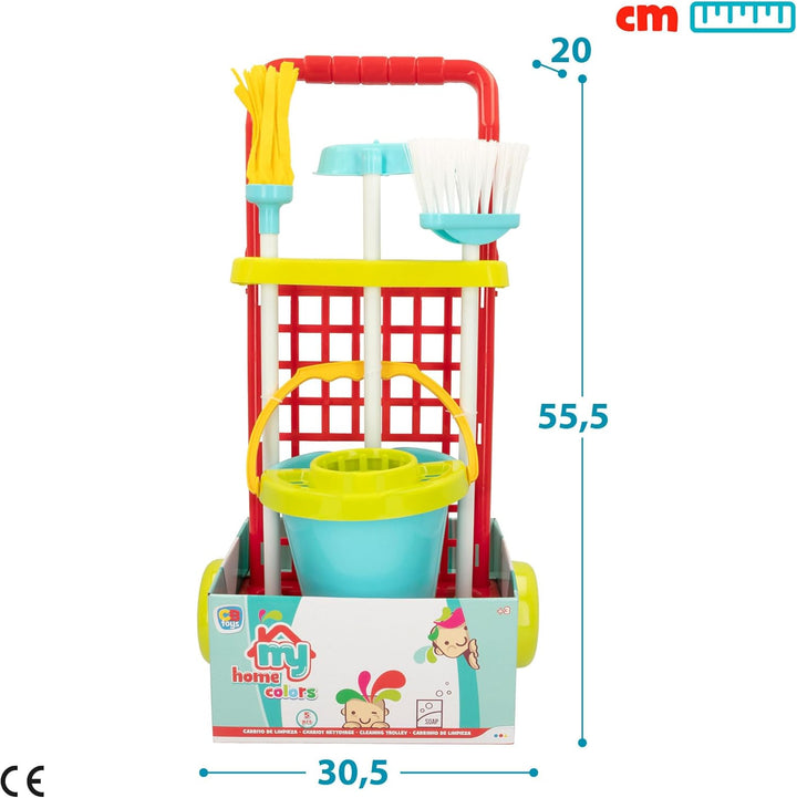color baby Reinigungswagen My Home Blauer Eimer, Blauer Eimer