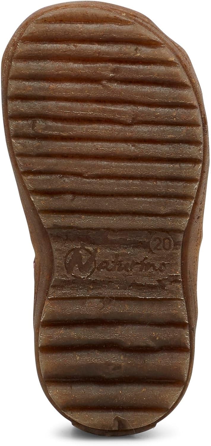 Naturino SEE-Halb geschlossene Sandalen aus laminiertem Leder-Rosa 20 EU Rot, 20 EU Rot