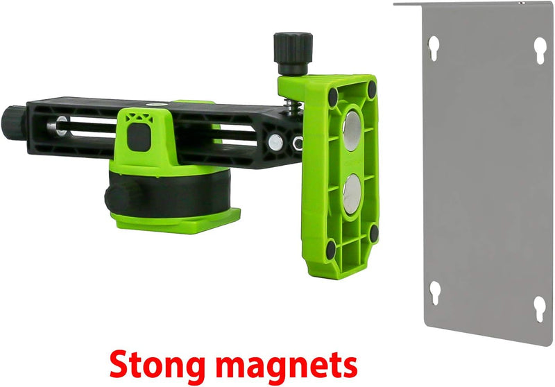 Zokoun Laser Level Feinabstimmung der Wandhalterung Starke magnetisch schwenkbare Hängesockel für 3D