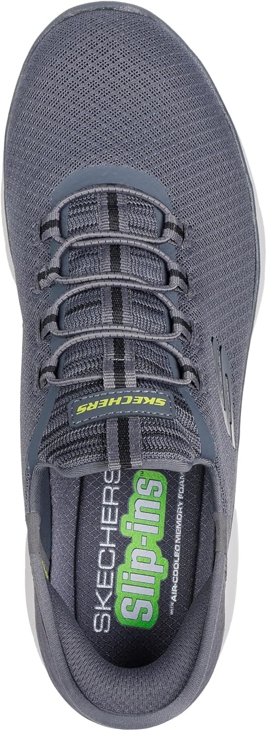 Skechers Herren Summits High RangeSneakers 39 EU Charcoal Mesh Trim, 39 EU Charcoal Mesh Trim