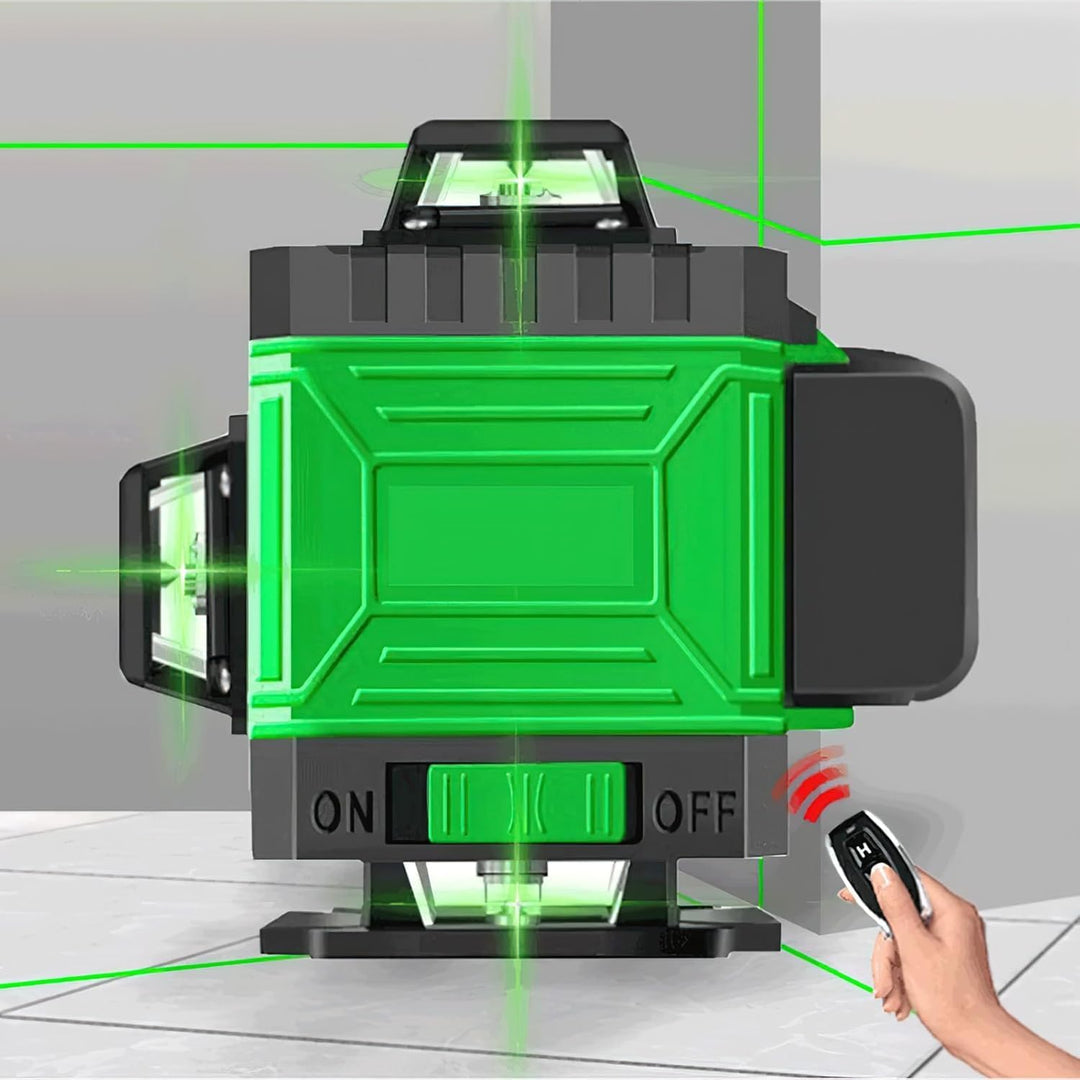 Laser-Nivelliergerät, 4D 16 Linien Vertikales Horizontales Laser-Nivelliergerät Selbstnivellierend m
