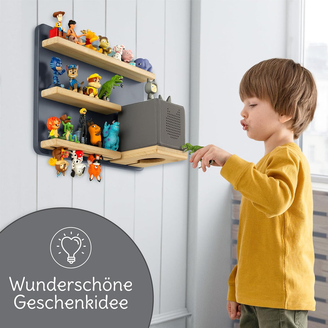 mahona Tonie Regal - kompatibel mit Toniebox & Tonie Figuren Aufbewahrung - Platz für bis zu 27 Figu
