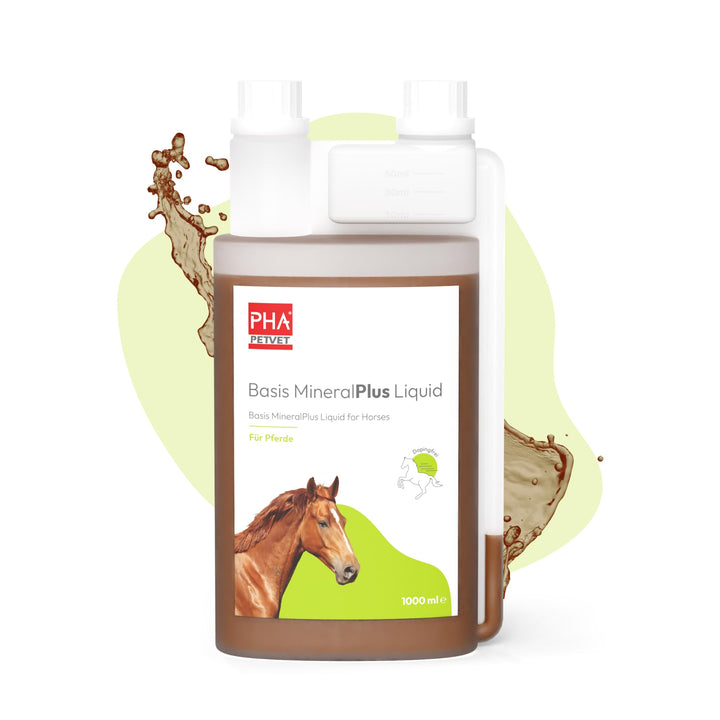 PHA Basis MineralPlus Liquid für Pferde - Multi Vitamine und Mineralstoffe für den täglichen Nährsto