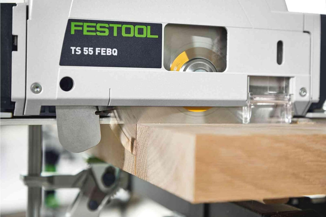 Festool Tauchsäge TS 55 FEBQ-Plus (mit Kreissägeblatt, Splitterschutz, Sichtfenster, Innensechskants