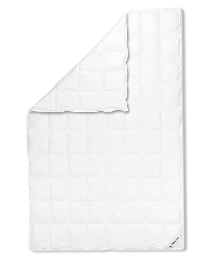 Koru Style Royal Daunen Bettdecke 135x200 cm – 90% Gänsedaunen / 10% Federn – leichte Sommerdecke 13