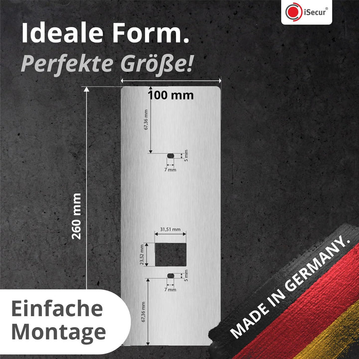 iSecur Edelstahl Blende personalisiert - Passend für Tapo Tp-Link - az293 | Personalisierbar – Ihr i
