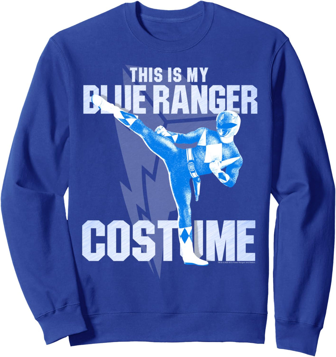 Power Rangers Blue Ranger Halloween Costume Sweatshirt