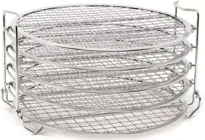 Ziva Instant Topf Edelstahl Wäscheständer - 5 Schichten - Geeignet für Crisp 8 Liter