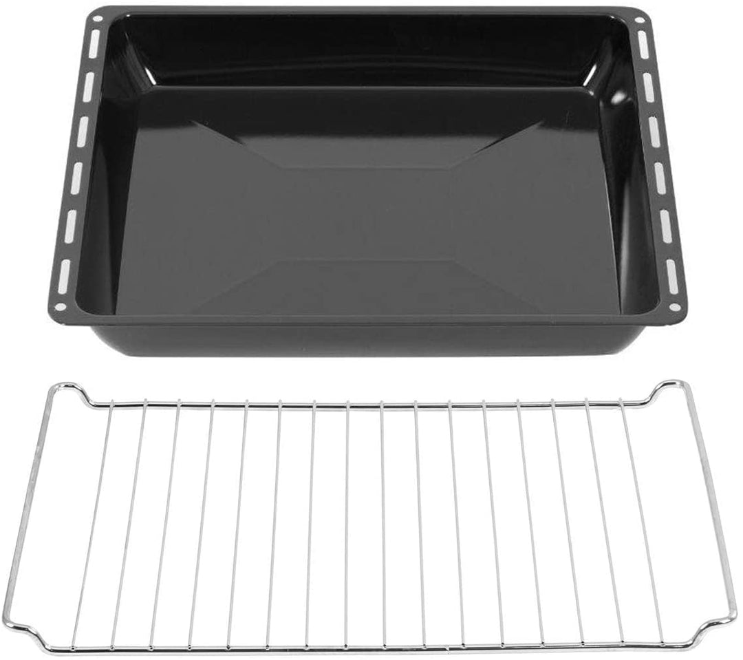 ICQN 445 x 375 x 50 mm Gitter &amp; Backblech Set, Passend für Whirlpool, Ignis, Bauknecht, Indesit, Alg