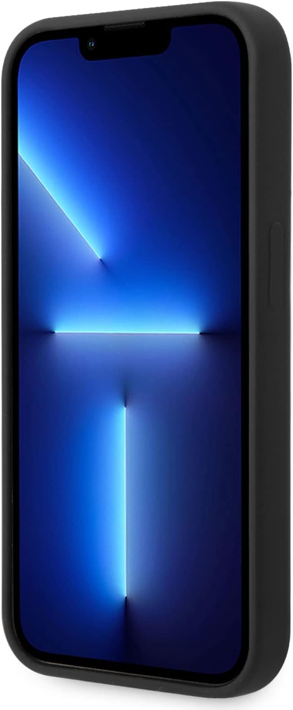 Guess GUHCP14XSLSMK hülle für iPhone 14 Pro Max 6,7" schwarz/Black Hard case Silicone Vintage Gold L