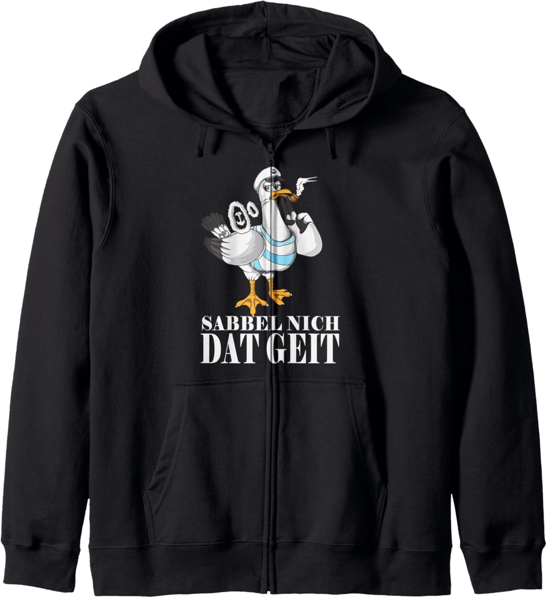 Möwe sabbel nich dat geit Norddeutsche Plattdeutsch Kapuzenjacke