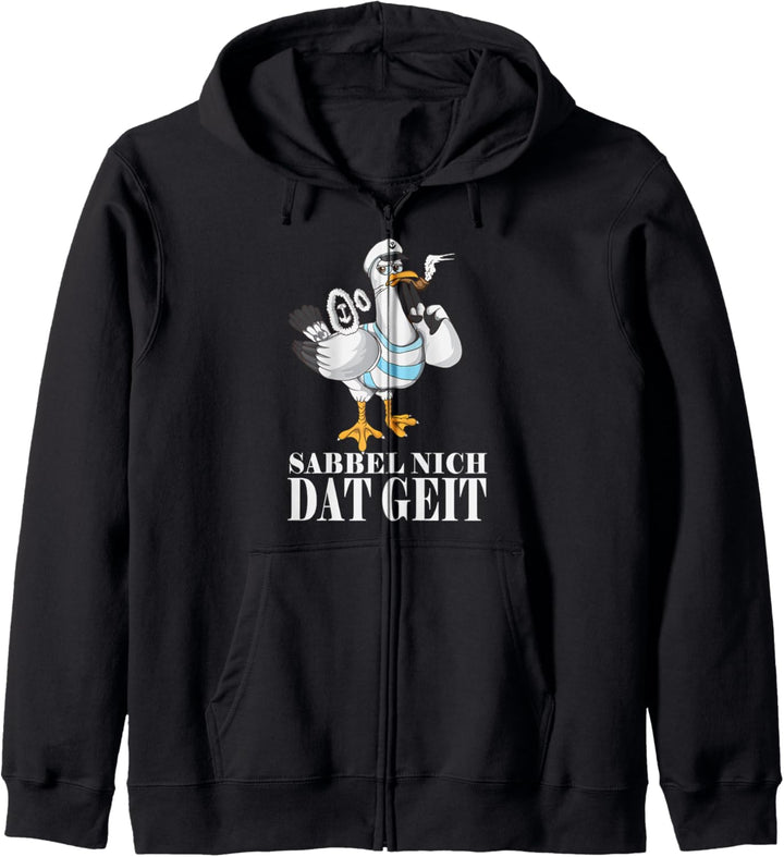 Möwe sabbel nich dat geit Norddeutsche Plattdeutsch Kapuzenjacke